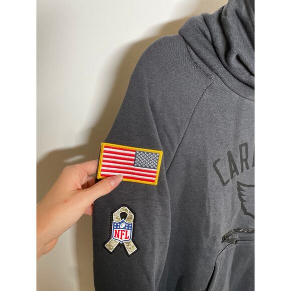 NIKE Salute to Service Arizona Cardinals Sweater Medium Gray High Neck NEW - Picture 5 of 10